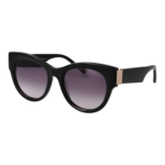 Ted Baker Katzenaugen Sonnenbrille TB1766 52001 in Schwarz – 45° Seitenansicht