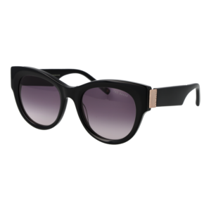 Ted Baker Katzenaugen Sonnenbrille TB1766 52001 in Schwarz – 45° Seitenansicht