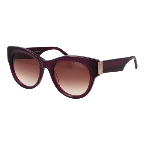 Ted Baker Sonnenbrille TB1766 52739 – 45° Seitenansicht Ted Baker Katzenaugen Sonnenbrille TB1766 52739 in Lila – 45° Seitenansicht