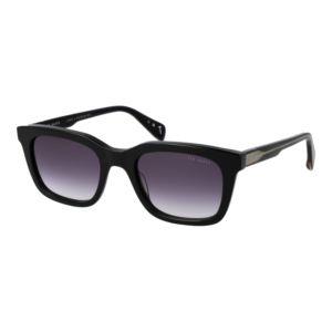 Ted Baker Rechteck Sonnenbrille TB1765 52001 in Schwarz – 45° Seitenansicht