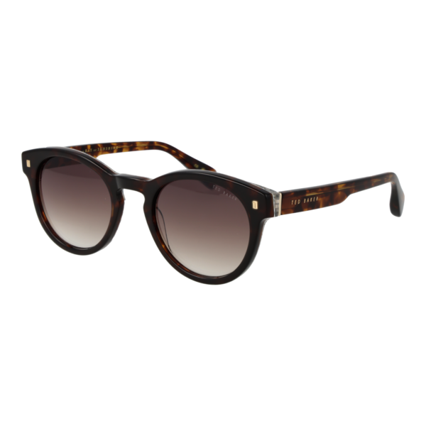 Ted Baker Sonnenbrille TB1752 51119 – 45° Seitenansicht Ted Baker Rund Sonnenbrille TB1752 51119 in Braun – 45° Seitenansicht
