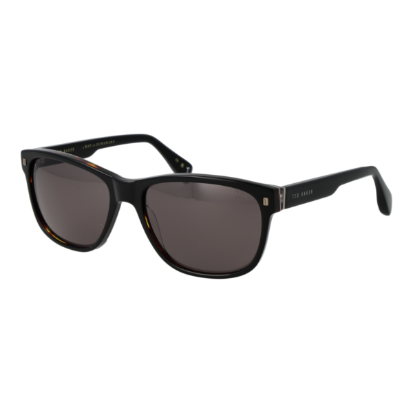 Ted Baker Trapez Sonnenbrille TB1753 58001 in Schwarz – 45° Seitenansicht