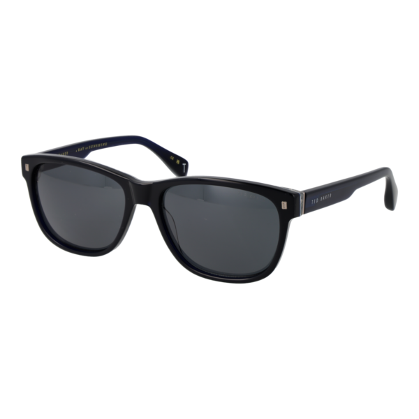 Ted Baker Rechteck Sonnenbrille TB1753 58645 in Blau – 45° Seitenansicht