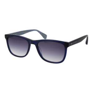 Ted Baker Quadrat Sonnenbrille TB1779 57645 in Blau – 45° Seitenansicht