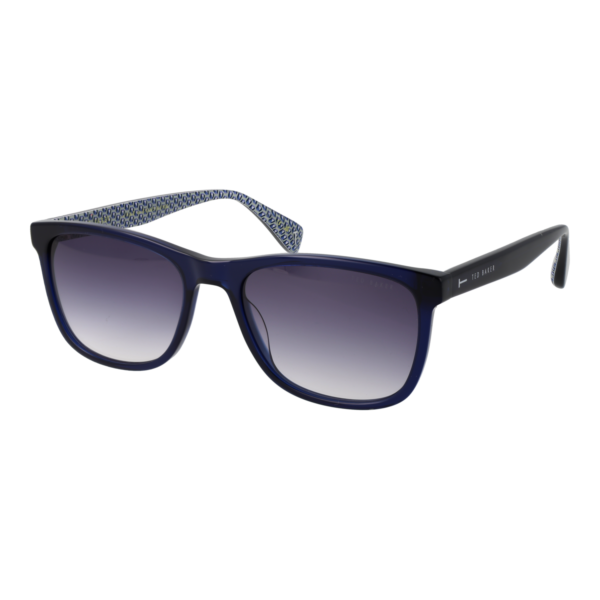 Ted Baker Quadrat Sonnenbrille TB1779 57645 in Blau – 45° Seitenansicht