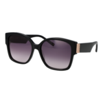 Ted Baker Quadrat Sonnenbrille TB1767 56001 in Schwarz – 45° Seitenansicht