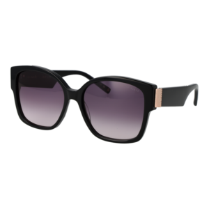 Ted Baker Quadrat Sonnenbrille TB1767 56001 in Schwarz – 45° Seitenansicht