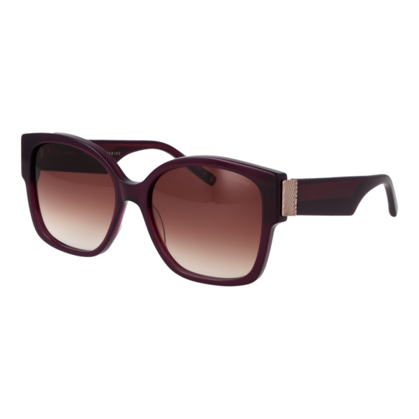 Ted Baker Quadrat Sonnenbrille TB1767 56739 in Lila – 45° Seitenansicht