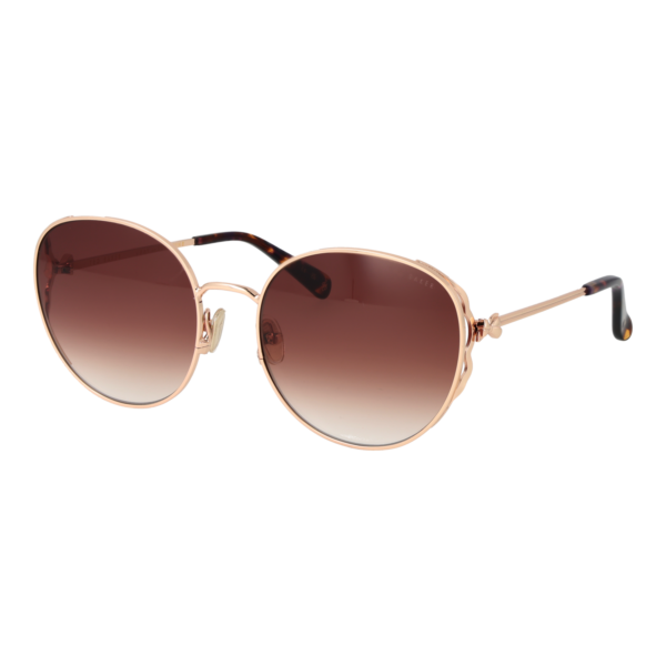 Ted Baker Rund Sonnenbrille TB1775 58400 in Rosé Gold – 45° Seitenansicht