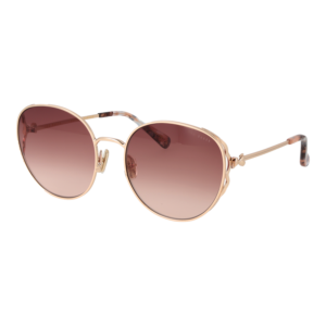 Ted Baker Rund Sonnenbrille TB1775 58401 in Gelb – 45° Seitenansicht