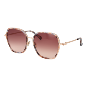 Ted Baker Quadrat Sonnenbrille TB1776 58101 in Mehrfarbig – 45° Seitenansicht