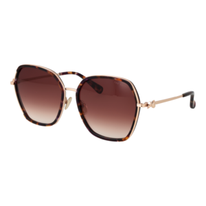 Ted Baker Quadrat Sonnenbrille TB1776 58703 in Braun – 45° Seitenansicht