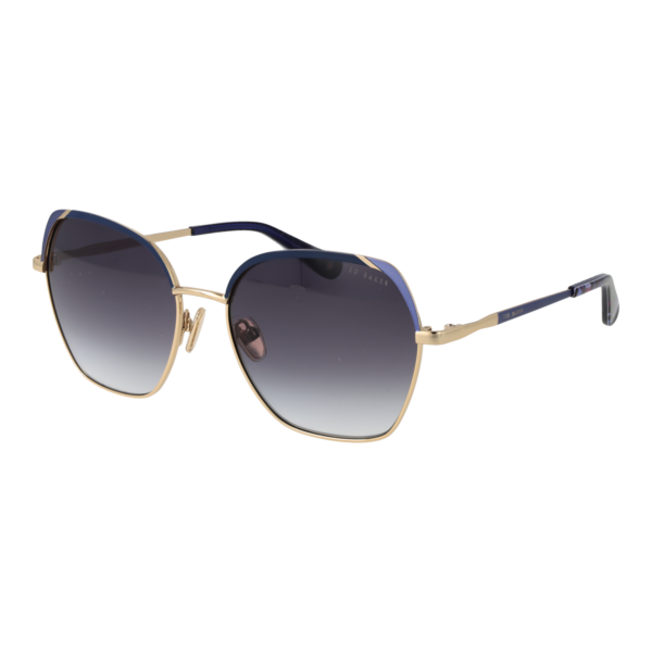 Ted Baker Quadrat Sonnenbrille TB1786 56682 in Gold – 45° Seitenansicht