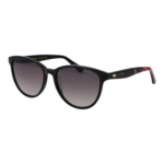 Ted Baker Panto Sonnenbrille TB1763 57001 in Schwarz – 45° Seitenansicht
