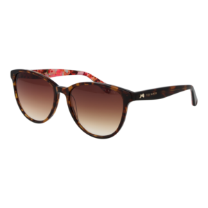 Ted Baker Panto Sonnenbrille TB1763 57119 in Havanna – 45° Seitenansicht