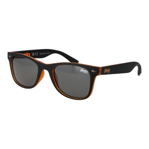 Superdry Panto Sonnenbrille SDS-ROOKIE 52104 in Schwarz – 45° Seitenansicht