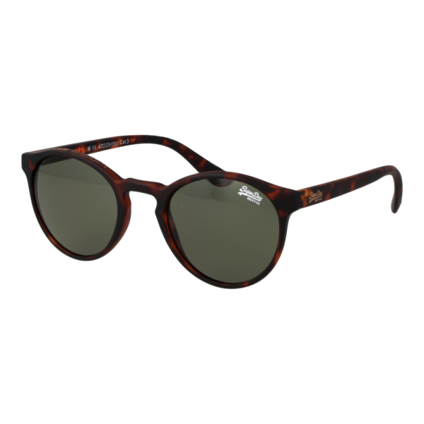 Superdry Rund Sonnenbrille SDS-SARATOGA 47102 in Braun – 45° Seitenansicht