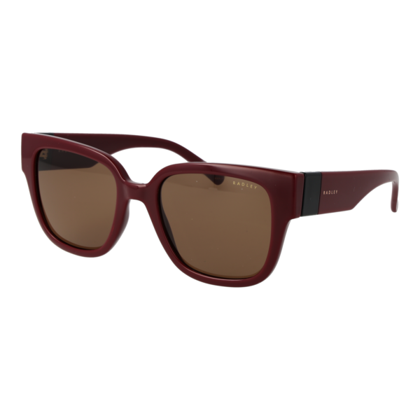 Radley Quadrat Sonnenbrille RDS-6556 54172A in Rot – 45° Seitenansicht