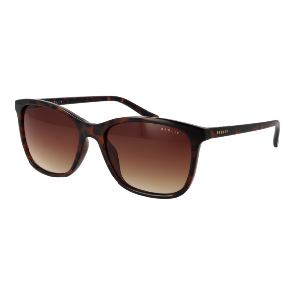 Radley Quadrat Sonnenbrille RDS-6563 55102 in Braun – 45° Seitenansicht