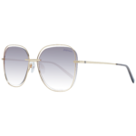 Ana Hickmann Rund Sonnenbrille HI3077 5904F in Gold – 45° Seitenansicht