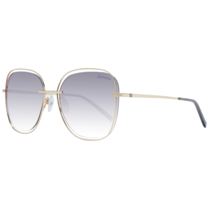 Ana Hickmann Rund Sonnenbrille HI3077 5904F in Gold – 45° Seitenansicht