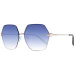 Ana Hickmann Geometric Sonnenbrille HI3179 6204A in Gold – 45° Seitenansicht