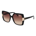 Marciano by Guess Quadrat Sonnenbrille GM0828 5701F in Schwarz – 45° Seitenansicht