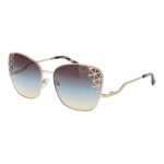 Marciano by Guess Schmetterling Sonnenbrille GM0830 6133W in Gold – 45° Seitenansicht
