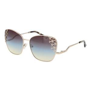 Marciano by Guess Schmetterling Sonnenbrille GM0830 6133W in Gold – 45° Seitenansicht