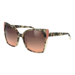 Marciano by Guess Schmetterling Sonnenbrille GM0831 5895F in Grün – 45° Seitenansicht