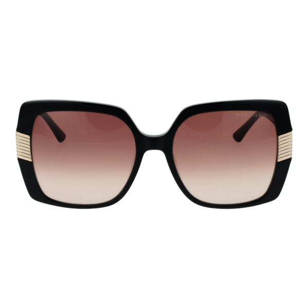 Marciano by Guess Sonnenbrille GM0828 5701F – Frontansicht mit Azetat Rahmen und Braun Gläsern