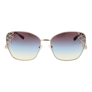 Marciano by Guess Sonnenbrille GM0830 6133W – Frontansicht mit Metall Rahmen und Blau Gläsern
