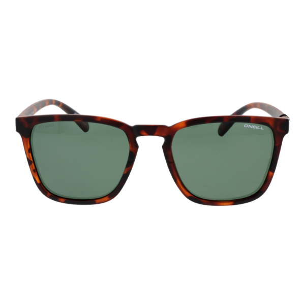 O'Neill Sonnenbrille ONS-9035 53102P – Frontansicht mit Polycarbonat Rahmen und Grün Gläsern