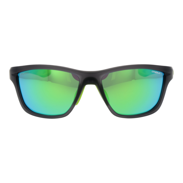 O'Neill Sonnenbrille ONS-9056 61108P – Frontansicht mit Polycarbonat Rahmen und Grün Gläsern