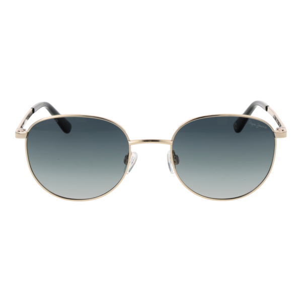 Pepe Jeans Sonnenbrille PJ5239 53402P – Frontansicht mit Metall Rahmen und Blau Gläsern
