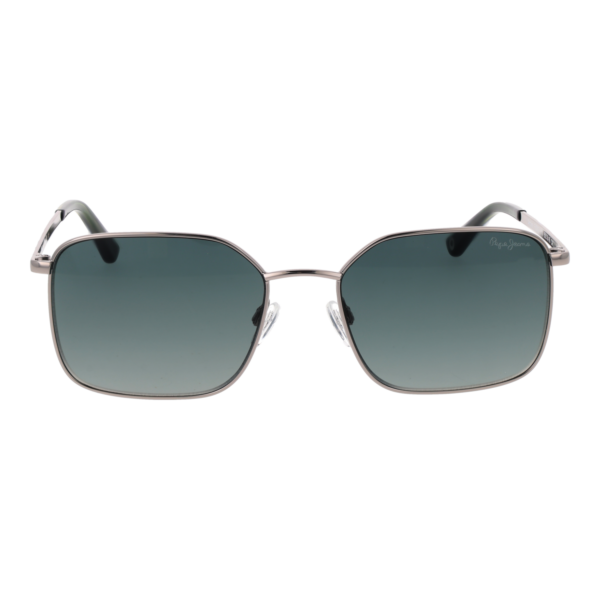 Pepe Jeans Sonnenbrille PJ5242 55910 – Frontansicht mit Metall Rahmen und Grün Gläsern
