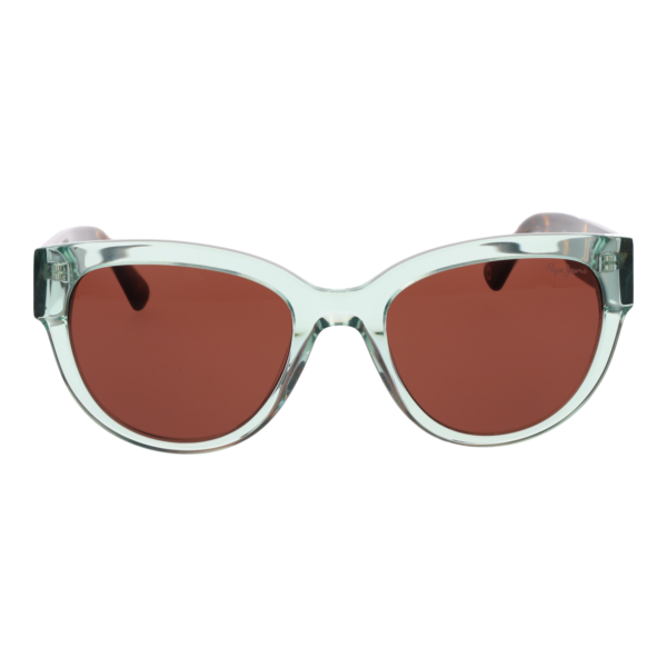 Pepe Jeans Sonnenbrille PJ7466 54577 – Frontansicht mit Azetat Rahmen und Braun Gläsern