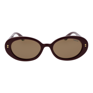 Polaroid Sonnenbrille PLD 6253/S/X 52LHFSP – Frontansicht mit Polycarbonat Rahmen und Braun Gläsern