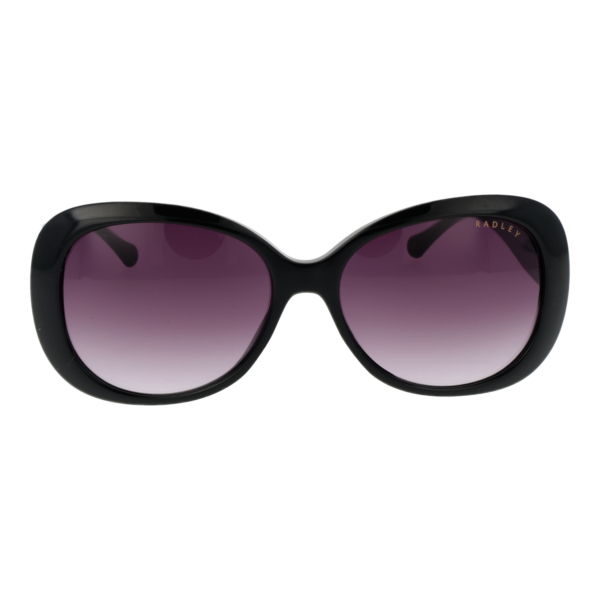 Radley Sonnenbrille RDS-6544 56104 – Frontansicht mit Polycarbonat Rahmen und Lila Gläsern