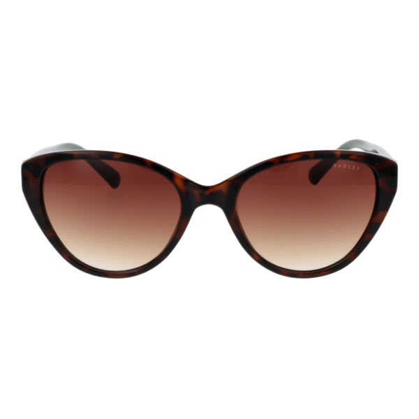 Radley Sonnenbrille RDS-6561 55102 – Frontansicht mit Polycarbonat Rahmen und Braun Gläsern
