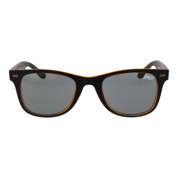 Superdry Sonnenbrille SDS-ROOKIE 52104 – Frontansicht mit Polycarbonat Rahmen und Grau Gläsern