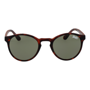 Superdry Sonnenbrille SDS-SARATOGA 47102 – Frontansicht mit Polycarbonat Rahmen und Grün Gläsern