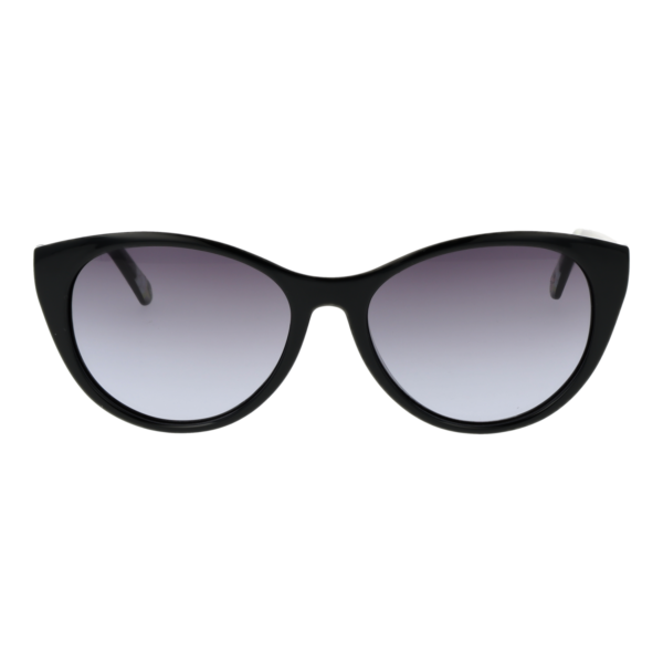 Ted Baker Sonnenbrille TB1583 55001 – Frontansicht mit Azetat Rahmen und Lila Gläsern
