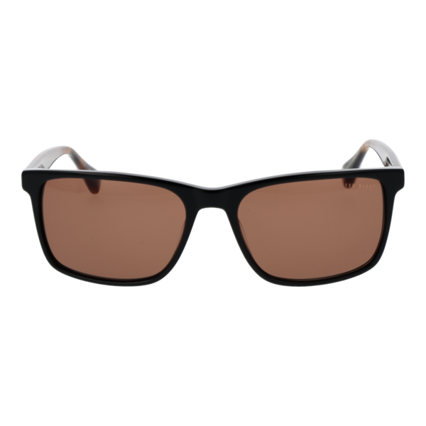 Ted Baker Sonnenbrille TB1728 58001 – Frontansicht mit Azetat Rahmen und Braun Gläsern