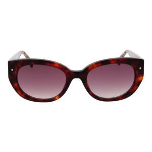 Ted Baker Sonnenbrille TB1737 53100 – Frontansicht mit Azetat Rahmen und Pink Gläsern