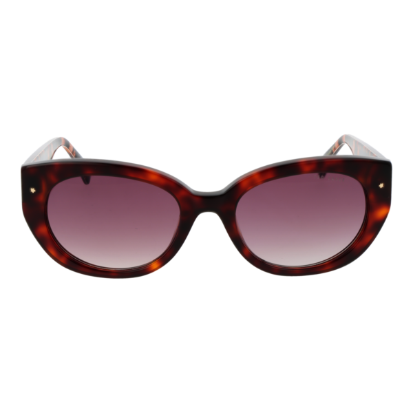 Ted Baker Sonnenbrille TB1737 53100 – Frontansicht mit Azetat Rahmen und Pink Gläsern
