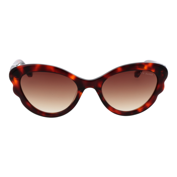 Ted Baker Sonnenbrille TB1755 53100 – Frontansicht mit Azetat Rahmen und Braun Gläsern