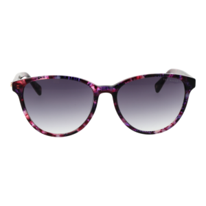 Ted Baker Sonnenbrille TB1763 57702 – Frontansicht mit Azetat Rahmen und Lila Gläsern