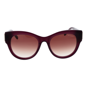 Ted Baker Sonnenbrille TB1766 52739 – Frontansicht mit Azetat Rahmen und Rot Gläsern