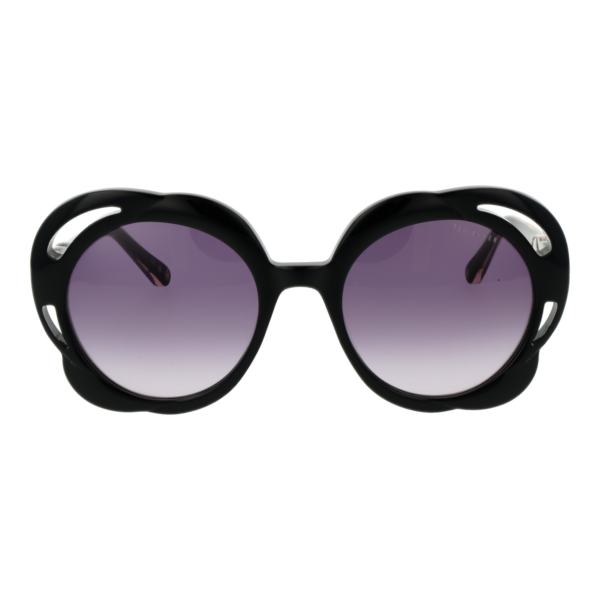 Ted Baker Sonnenbrille TB1772 53001 – Frontansicht mit Azetat Rahmen und Lila Gläsern